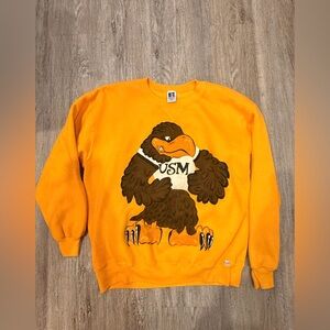 Vintage Russell Athletic Orange USM Crewneck Sweater